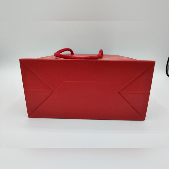 Dior Red Gift Box & Rope Bag Set | Gold Logo Special Edition Packaging LIKE NEW - Picture 4 of 14